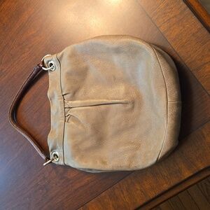 ROOTS leather handbag